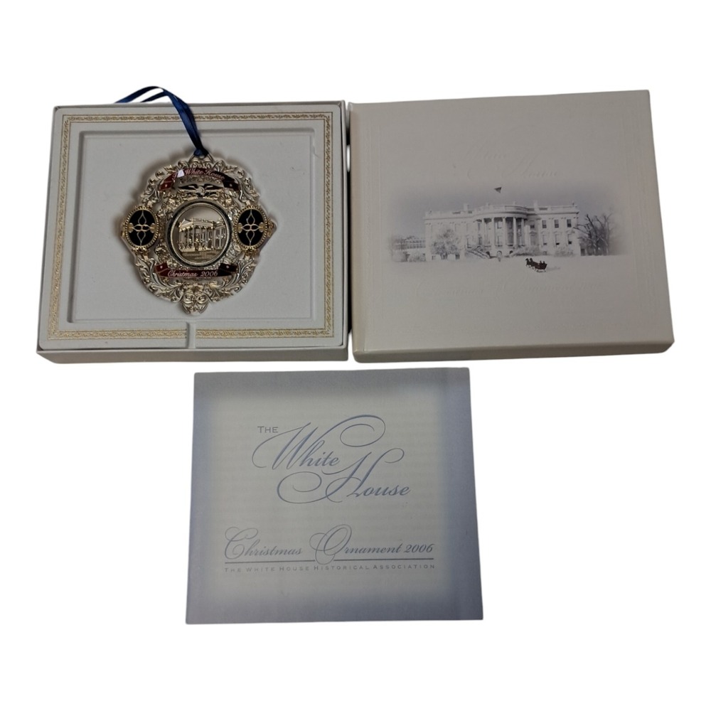 2006 The White House Historical Association Christmas Ornament‎ Box Paperwork